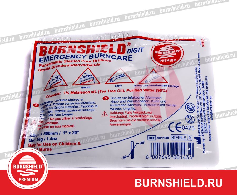BURNSHIELD стерильная повязка для пальцев Digit. Размер: 25мм х 0,5м (1х20)